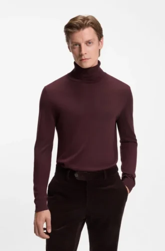 BECKHAM x BOSS Rollkragenpullover aus Kaschmir