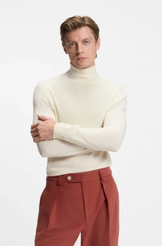 BECKHAM x BOSS Rollkragenpullover aus Kaschmir