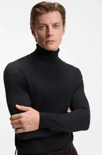 BECKHAM x BOSS Rollkragenpullover aus Kaschmir