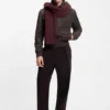 BECKHAM x BOSS Schal aus Schurwolle und Kaschmir