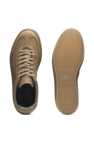 BECKHAM x BOSS Sneaker mit Gummisohle aus Leder