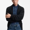 BECKHAM x BOSS Strickjacke in Relaxed-Fit aus Wolle und Kaschmir