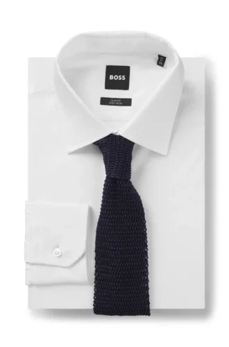 BECKHAM x BOSS Strickkrawatte aus Seide