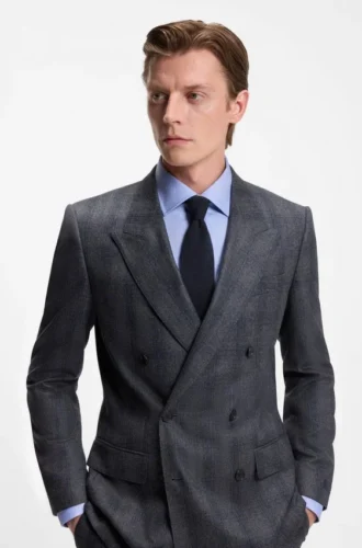BECKHAM x BOSS Strickkrawatte aus Wolle