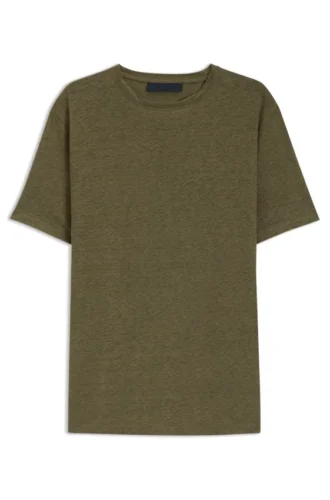 BECKHAM x BOSS T-Shirt aus weichem Leinen