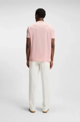 BECKHAM x BOSS T-Shirt aus weichem Leinen