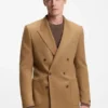 BECKHAM x BOSS Zweireiher aus Wolle und Kaschmir