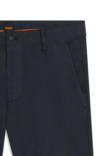 Bedruckte Slim-Fit-Hose aus Stretch-Baumwolle