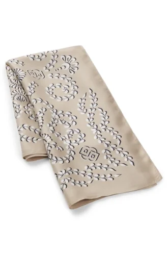 Bedruckter Seidenschal mit Double-B-Monogrammen