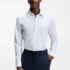 Bedrucktes Hemd in Regular-Fit aus Performance-Stretch-Jersey