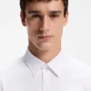 Bedrucktes Hemd in Regular-Fit aus Performance-Stretch-Jersey