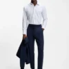 Bedrucktes Hemd in Regular-Fit aus Performance-Stretch-Jersey