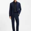 Bedrucktes Hemd in Regular-Fit aus Performance-Stretch-Jersey