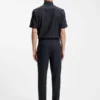 Bedrucktes Hemd in Regular-Fit aus Performance-Stretch-Jersey