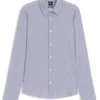 Bedrucktes Hemd in Regular-Fit aus Performance-Stretch-Jersey
