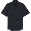 Bedrucktes Hemd in Regular-Fit aus Performance-Stretch-Jersey