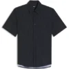 Bedrucktes Hemd in Regular-Fit aus Performance-Stretch-Jersey