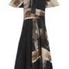 Bedrucktes Kleid aus Seide