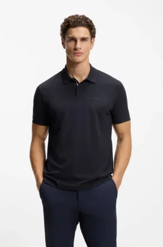 Bedrucktes Poloshirt aus Baumwollpiqué