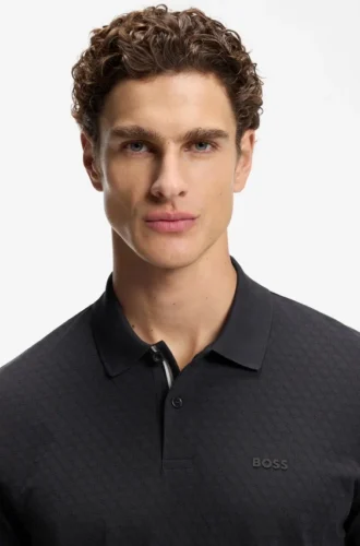 Bedrucktes Poloshirt aus Baumwollpiqué