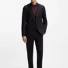 Bedrucktes Slim-Fit-Hemd aus Baumwollpopeline
