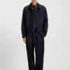 Bedrucktes Slim-Fit-Hemd aus Baumwollpopeline