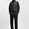 Bedrucktes Slim-Fit-Hemd aus Baumwollpopeline