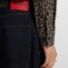 Bedrucktes Slim-Fit-Hemd aus Baumwollpopeline