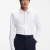 Bedrucktes Slim-Fit-Hemd aus einer Baumwollmischung