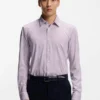 Bedrucktes Slim-Fit-Hemd aus einer Baumwollmischung Bedrucktes Slim-Fit-Hemd aus einer Baumwollmischung