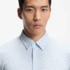 Bedrucktes Slim-Fit-Hemd aus einer Baumwollmischung Bedrucktes Slim-Fit-Hemd aus einer Baumwollmischung