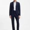 Bedrucktes Slim-Fit-Hemd aus einer Baumwollmischung