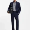 Bedrucktes Slim-Fit-Hemd aus einer Baumwollmischung