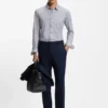 Bedrucktes Slim-Fit-Hemd aus einer Baumwollmischung