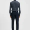 Bedrucktes Slim-Fit-Hemd aus einer Baumwollmischung