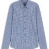 Bedrucktes Slim-Fit-Hemd aus einer Baumwollmischung