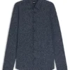 Bedrucktes Slim-Fit-Hemd aus einer Baumwollmischung
