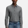 Bedrucktes Slim-Fit-Hemd aus Flex-Weave-Stoff