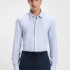 Bedrucktes Slim-Fit-Hemd aus Flex-Weave-Stoff