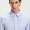 Bedrucktes Slim-Fit-Hemd aus Flex-Weave-Stoff