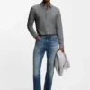 Bedrucktes Slim-Fit-Hemd aus Flex-Weave-Stoff