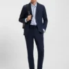 Bedrucktes Slim-Fit-Hemd aus Flex-Weave-Stoff