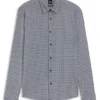 Bedrucktes Slim-Fit-Hemd aus Flex-Weave-Stoff