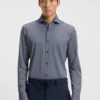 Bedrucktes Slim-Fit-Hemd aus italienischem Performance-Stretch-Jersey