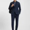 Bedrucktes Slim-Fit-Hemd aus italienischem Performance-Stretch-Jersey