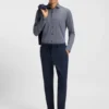Bedrucktes Slim-Fit-Hemd aus italienischem Performance-Stretch-Jersey