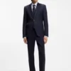 Bedrucktes Slim-Fit-Hemd aus italienischem Twill