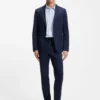 Bedrucktes Slim-Fit-Hemd aus Jersey mit Baumwollanteil