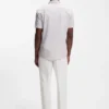 Bedrucktes Slim-Fit-Hemd aus Jersey mit Baumwollanteil