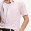 Bedrucktes Slim-Fit-Hemd aus Jersey mit Baumwollanteil